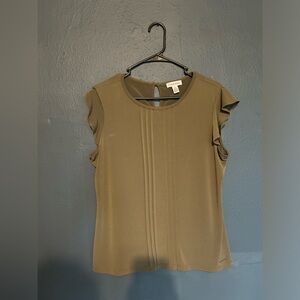 Calvin Klein 100% Silk Women’s Dress Short Sleeve Shirt